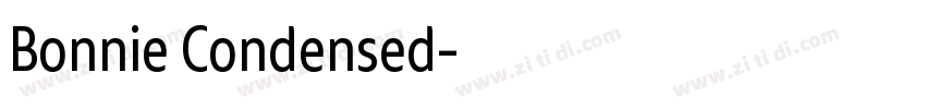 Bonnie Condensed字体转换